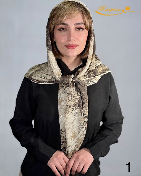 روسری گارزا ژاکارد دست دوز