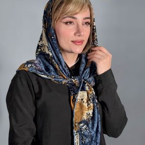 روسری گارزا ژاکارد دست دوز
