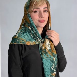 روسری گارزا ژاکارد دست دوز
