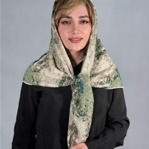 روسری گارزا ژاکارد دست دوز